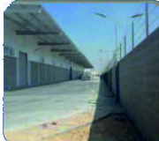 Service-side corridor or exterior side view from the project