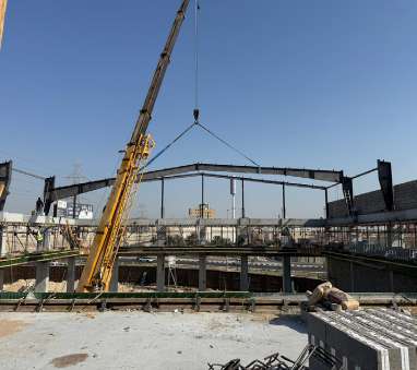 Commercial project execution scene captured in Saudi Arabia